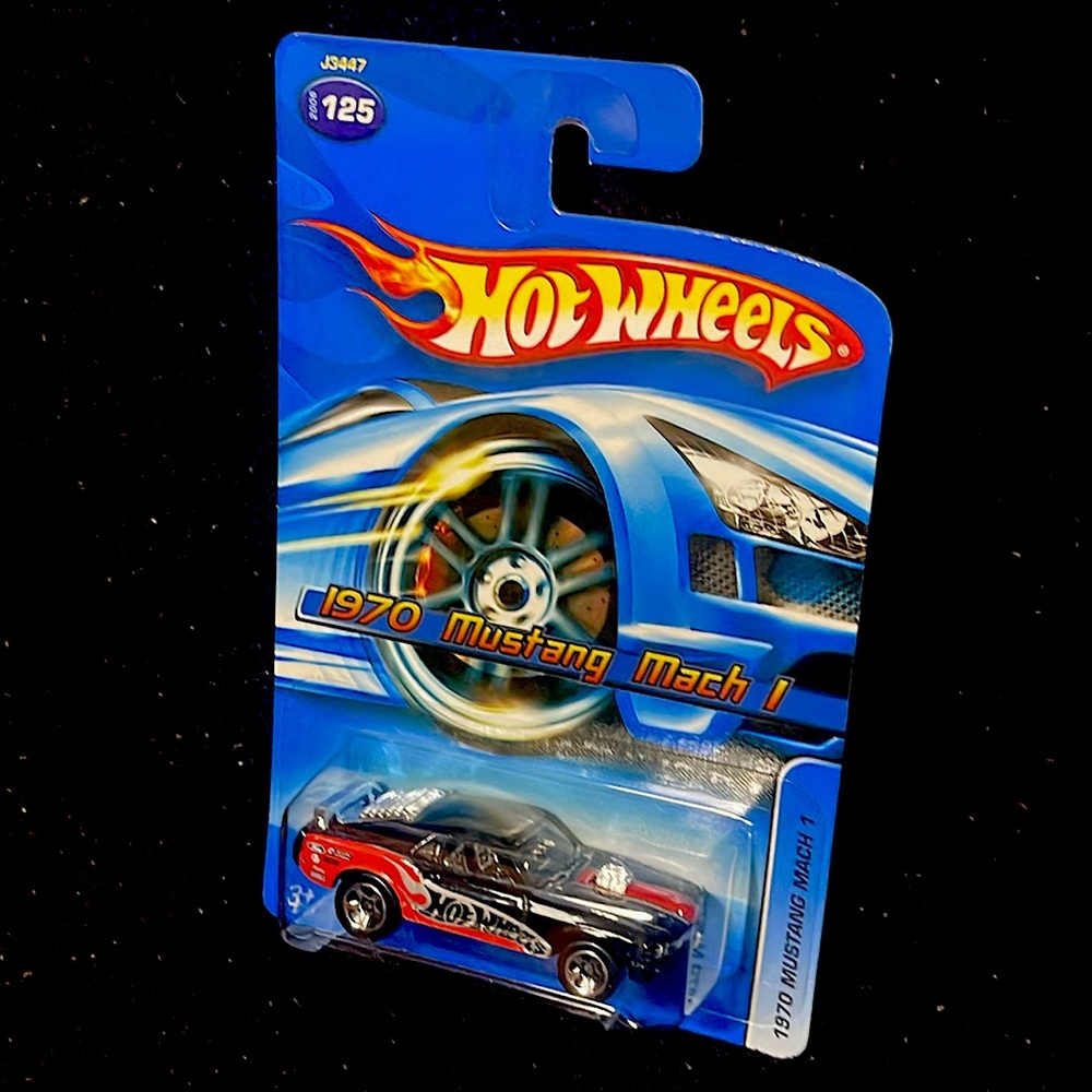 2006 Hot Wheels 1970 MUSTANG MACH 1 Black Collector #125